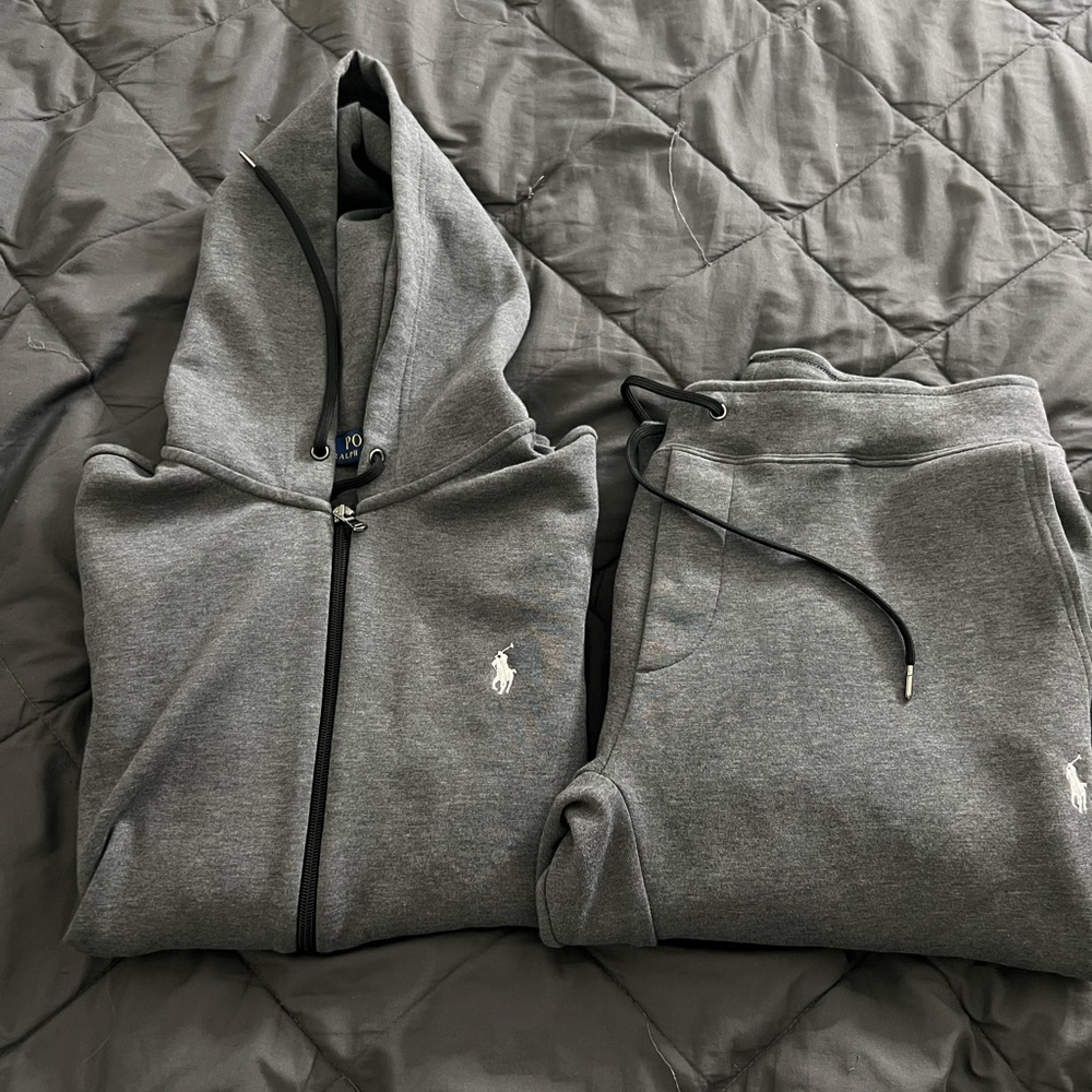 Polo Ralph Lauren double knit fleece sweatsuit